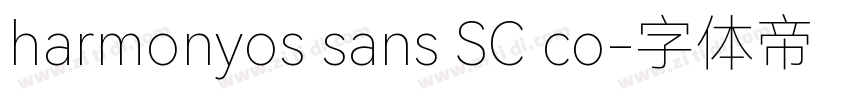 harmonyos sans SC co字体转换